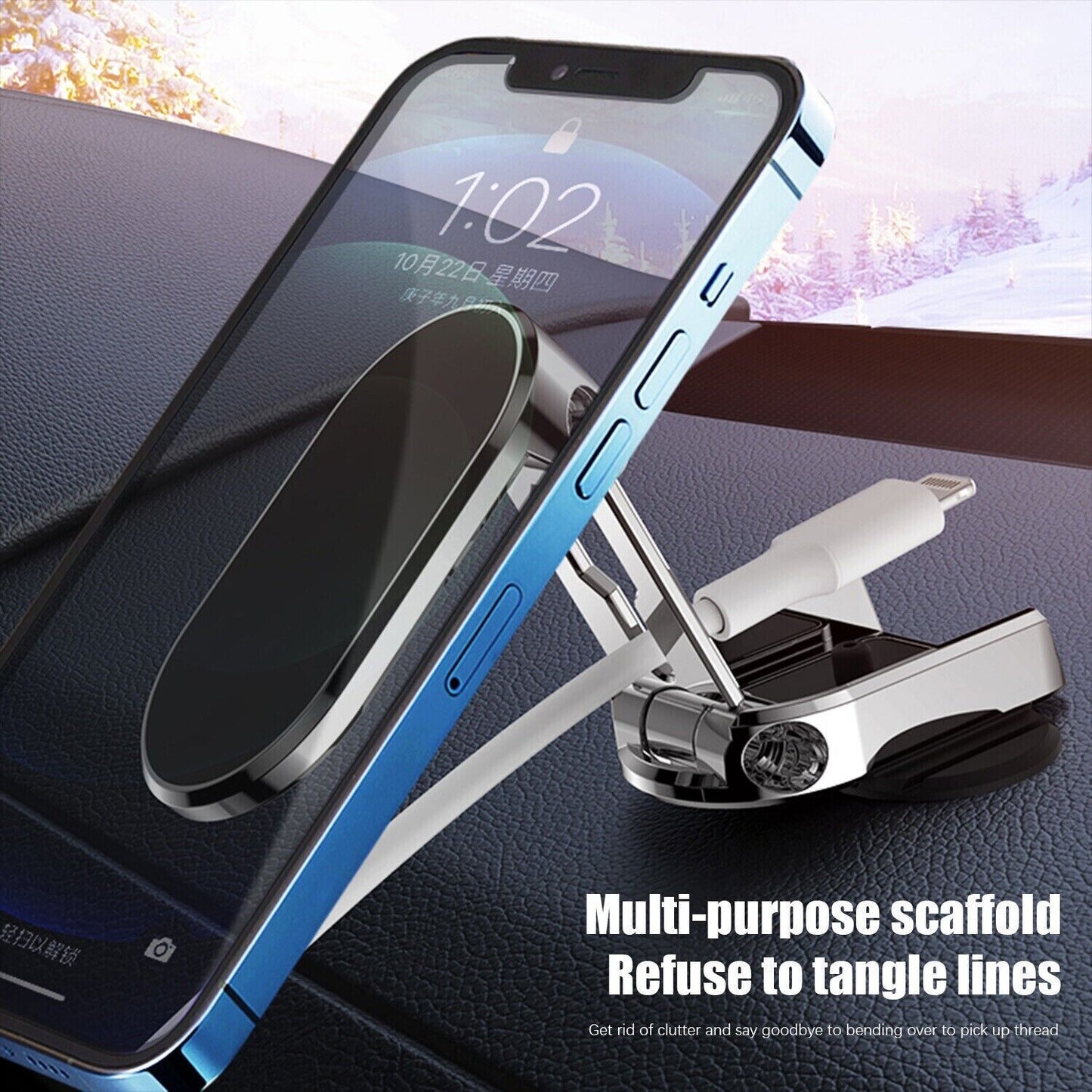 Compact Adjustable Car Phone Mount