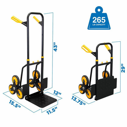 Tough Folding Stair Climber Hand Truck Cart