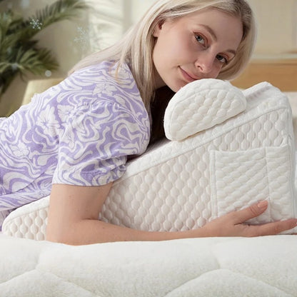 Comfortable Foam Bed Wedge Pillow for Acid Reflux Relief