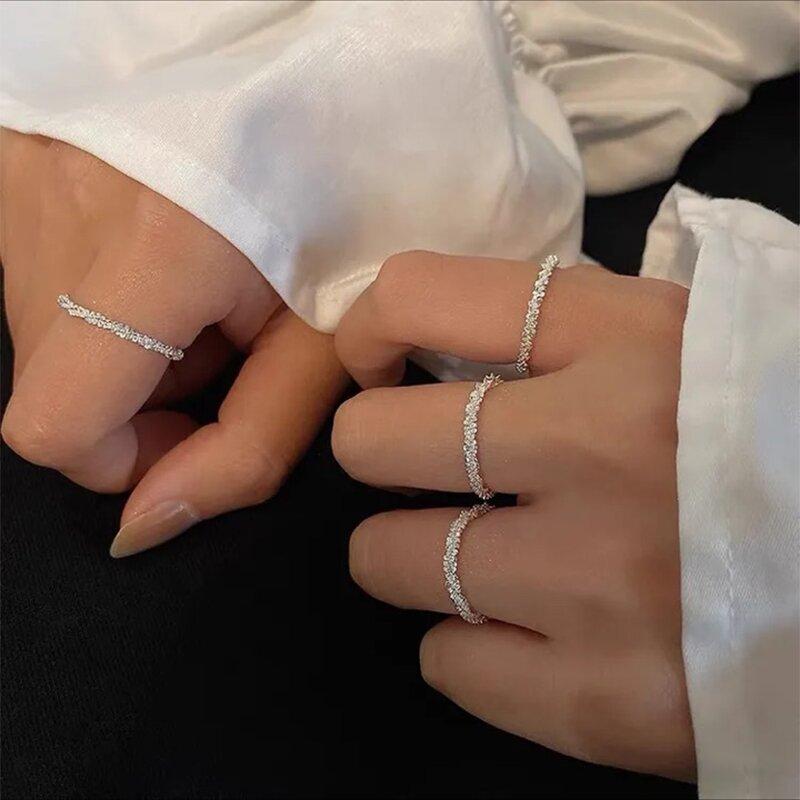 Shining Crystal Bridal Ring