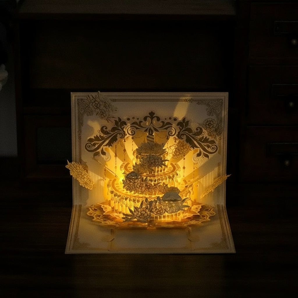 Bright Pop Up Happy Birthday Card - Pexav