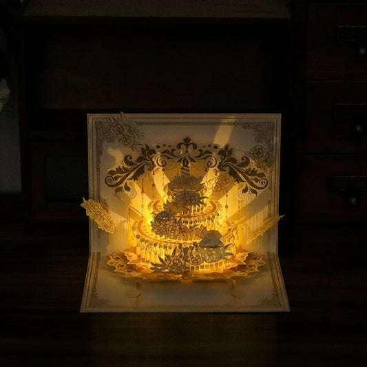 Bright Pop Up Happy Birthday Card - Pexav