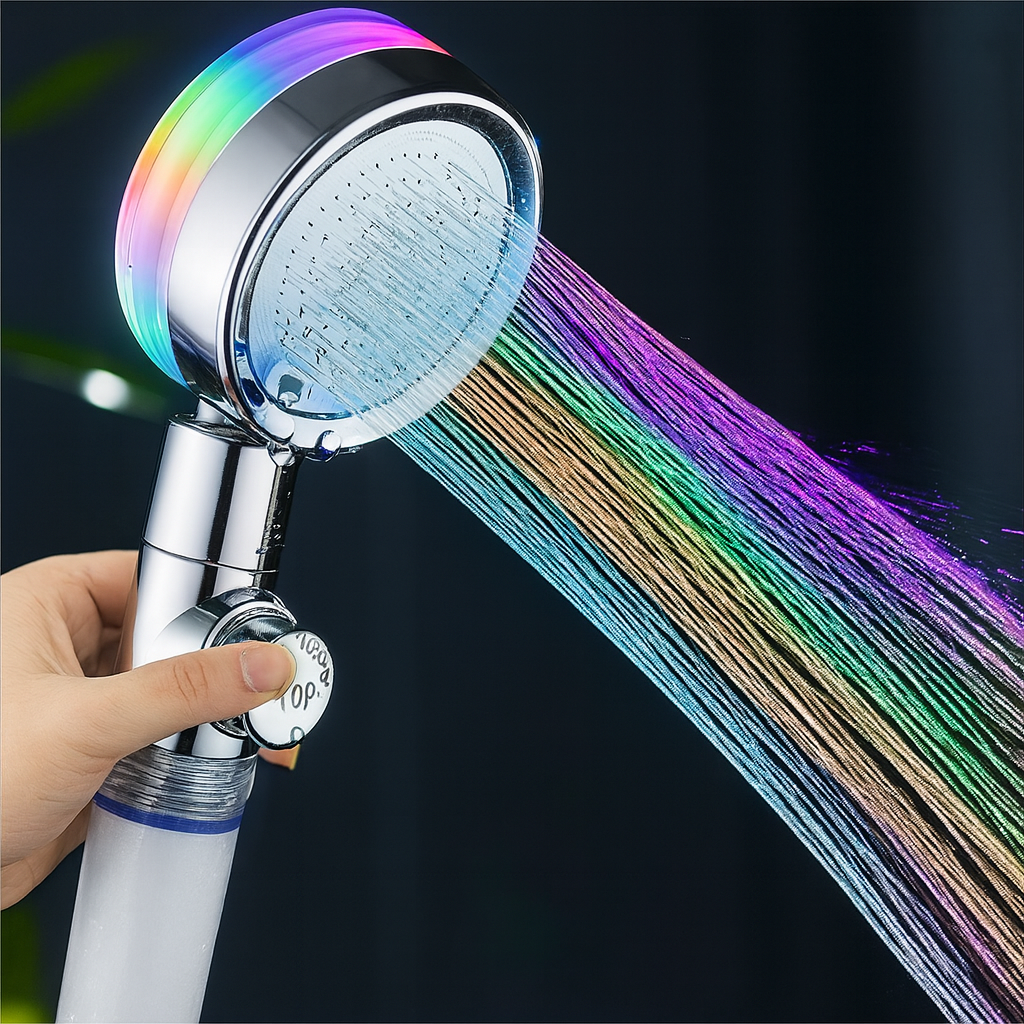 Vibrant Color LED Shower Head with High Pressure - Pexav