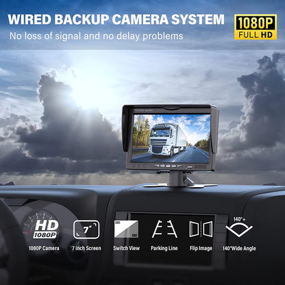 Universal Rear View Camera for Trucks and Trailers