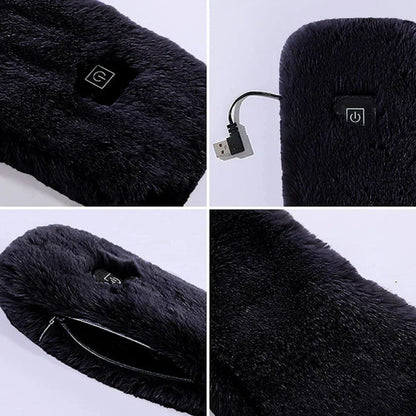 Warm Rechargeable Faux Fur Neck Scarf