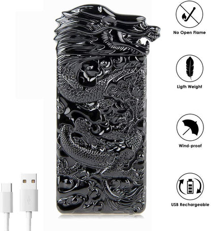 Windproof Electronic Arc Lighter for Camping
