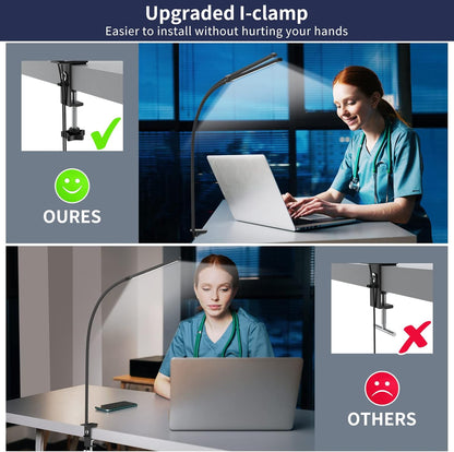Flexible LED Desk Clamp Light with Adjustable Arm