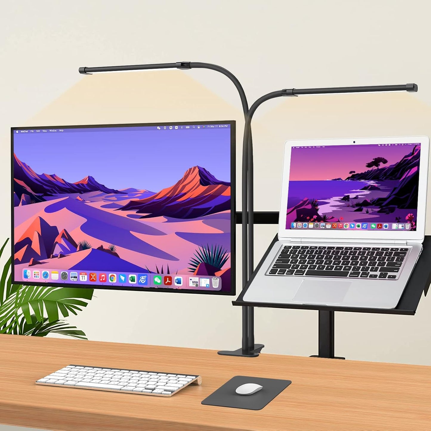 Flexible LED Desk Clamp Light with Adjustable Arm