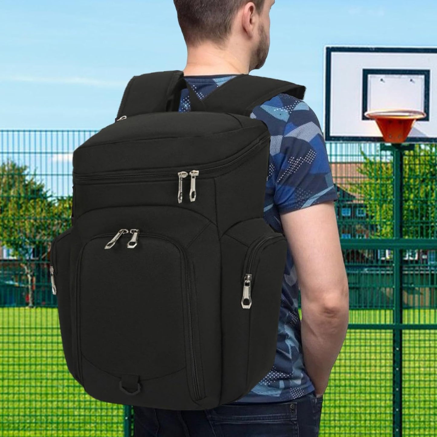 Big 30L Athletic Gym Backpack with Water Resistant Base