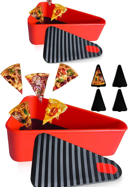 Stackable Pizza Keeper Box with 2 Compartments