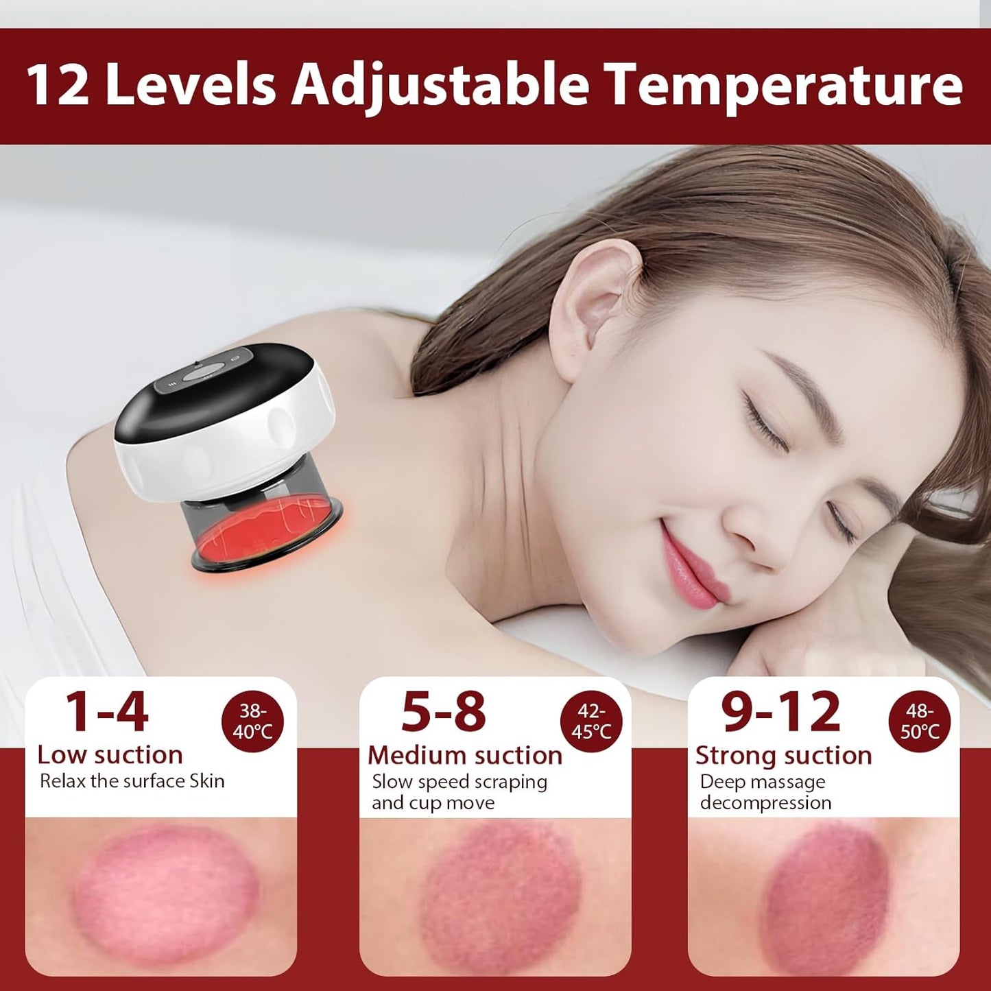 Advanced Heat Massage Tool with 12 Modes and Remote