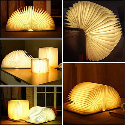 Compact Book Style LED Desk Lamp Dimmable Light