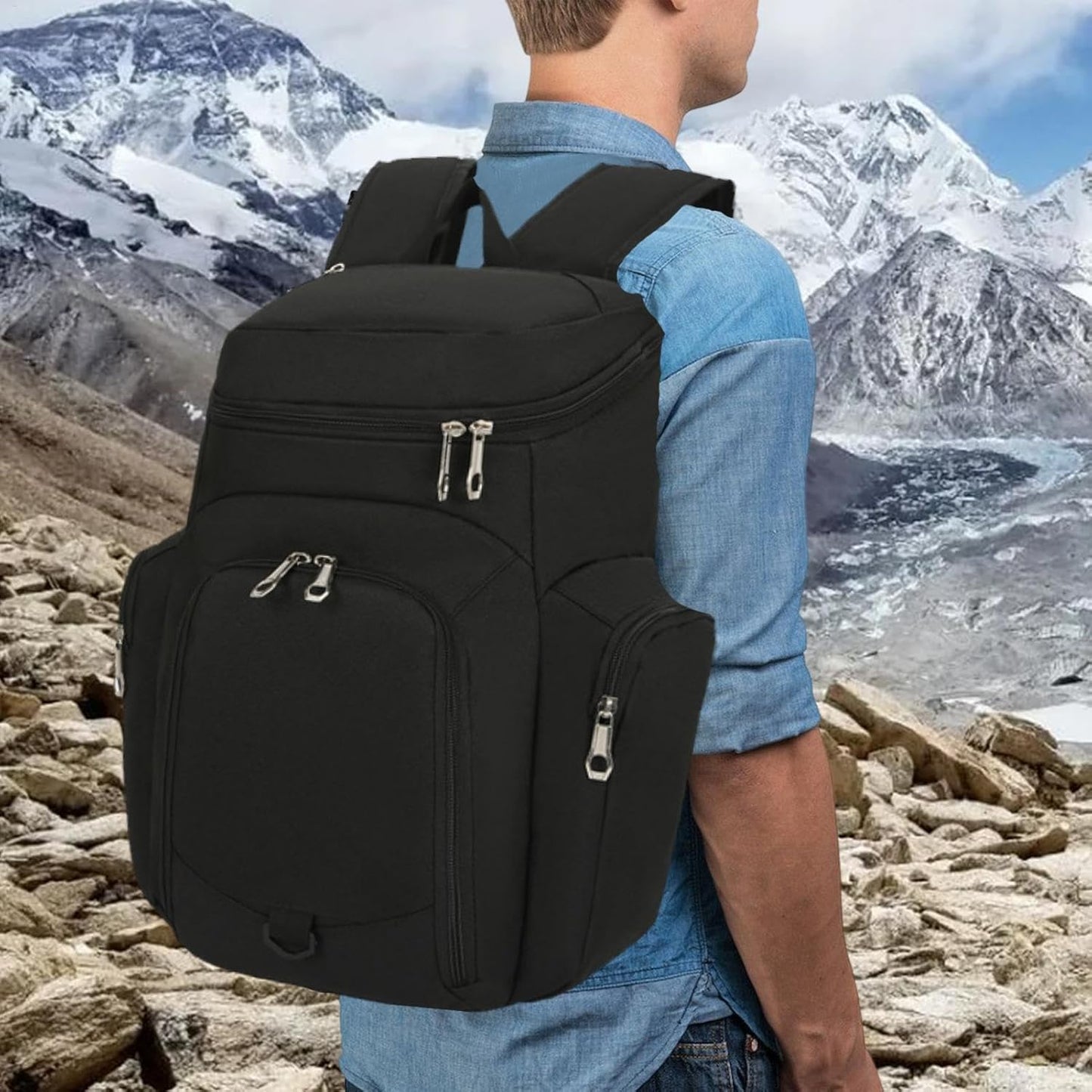 Big 30L Athletic Gym Backpack with Water Resistant Base