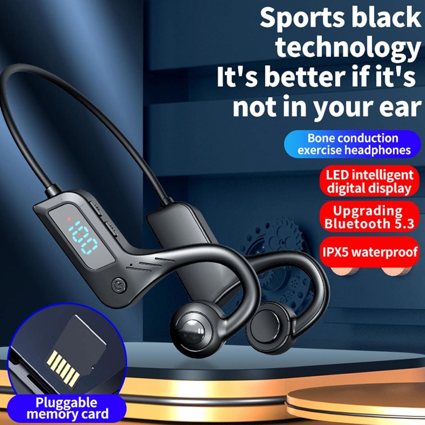 Wireless Open Ear Sports Headphones - Audyra