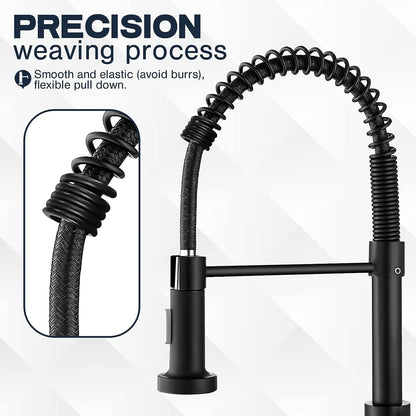 Stainless Steel Kitchen Faucet With Pull Out Sprayer