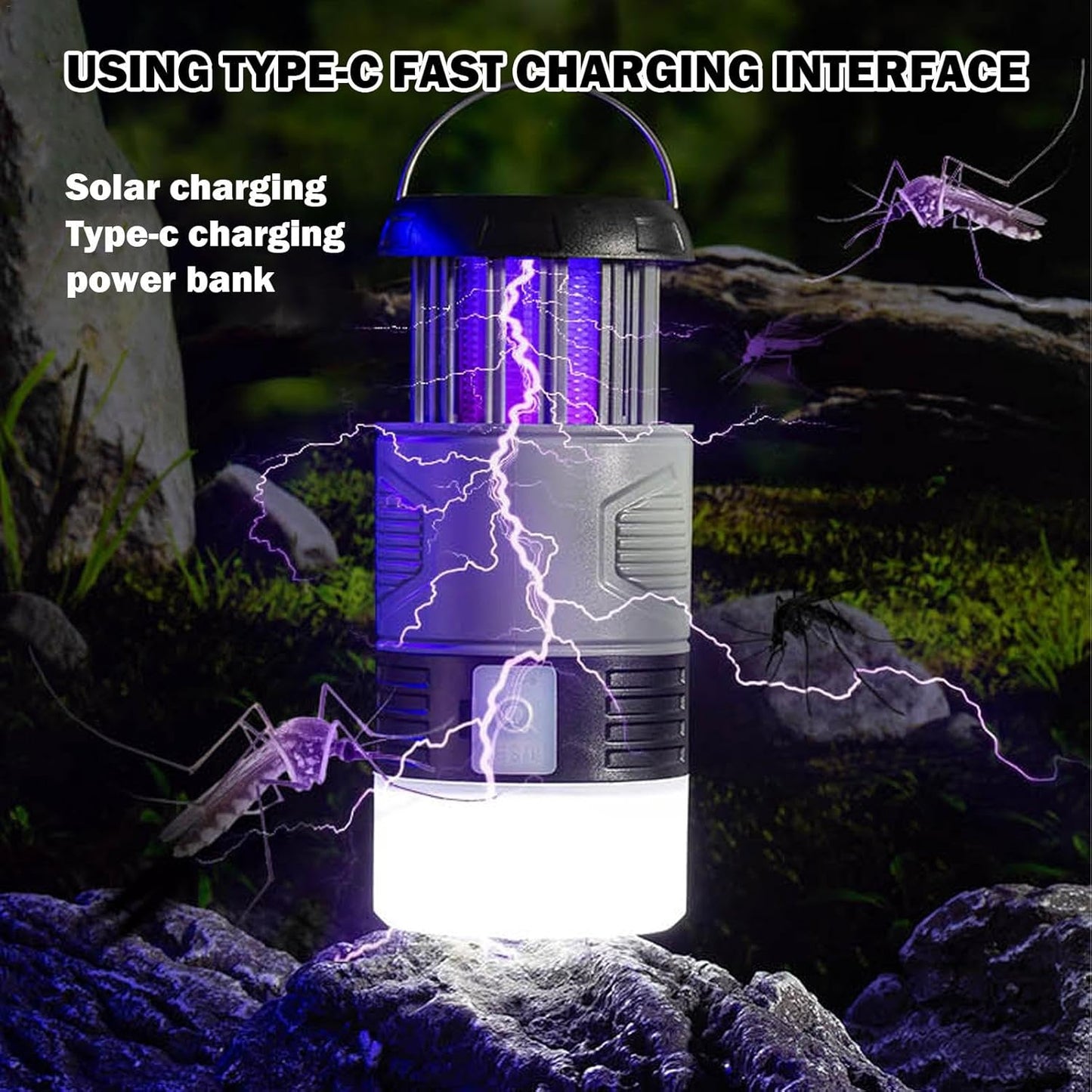 Outdoor UV Mosquito Killer Solar Lamp