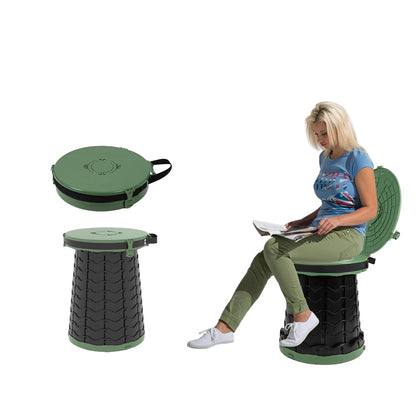 Compact Camping Toilet with Adjustable Seat