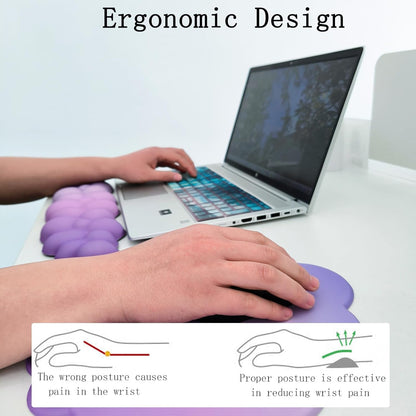 Comfortable Ergonomic Wrist Rest Set with Mouse Pad