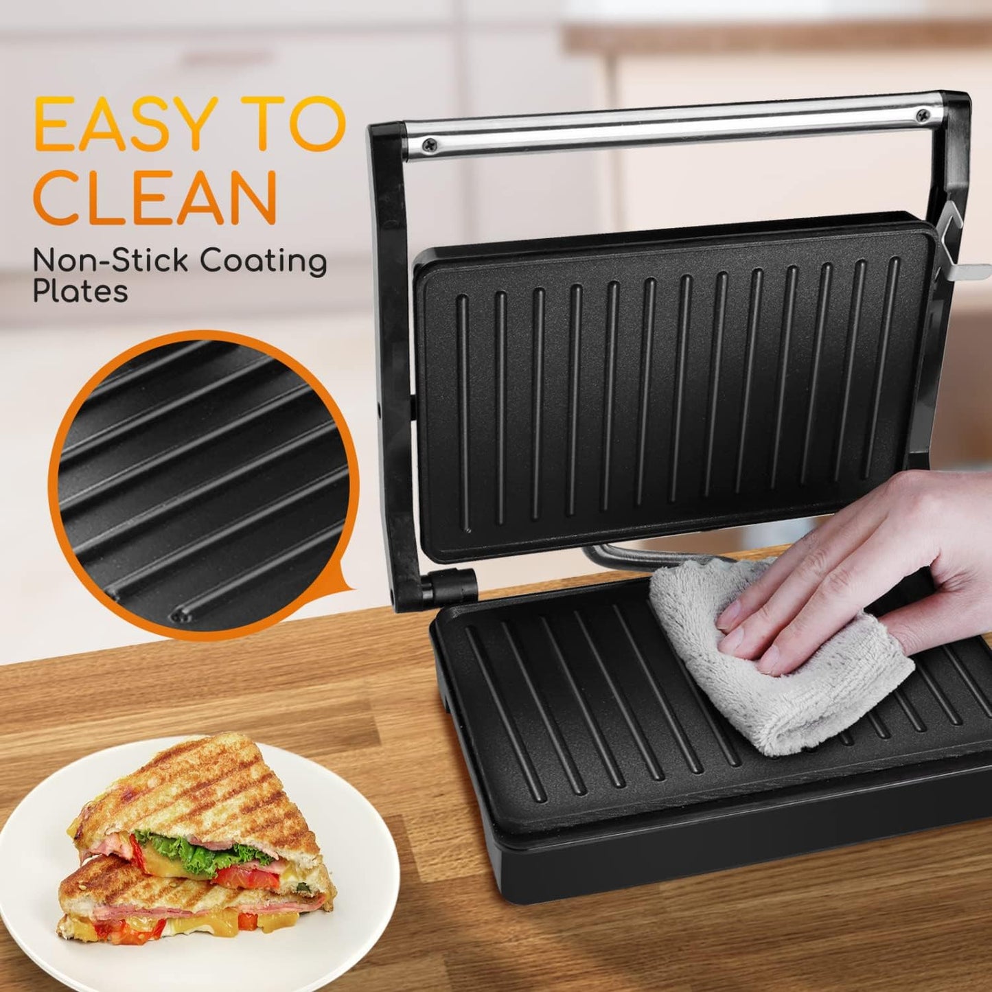 Electric Grill Panini Toaster