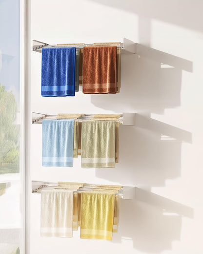 Space-Saving Folding Laundry Rack