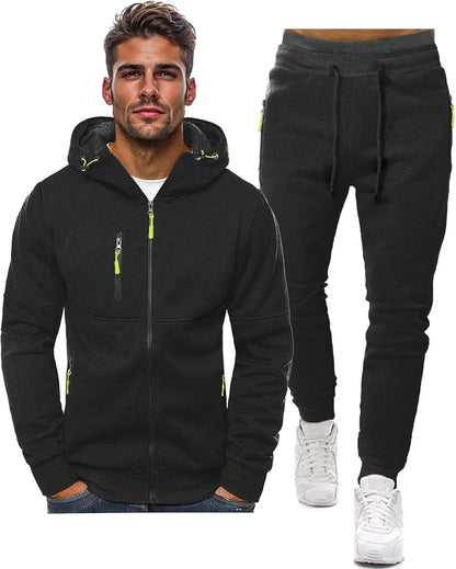 Relaxed Fit Men's Track Suit Set