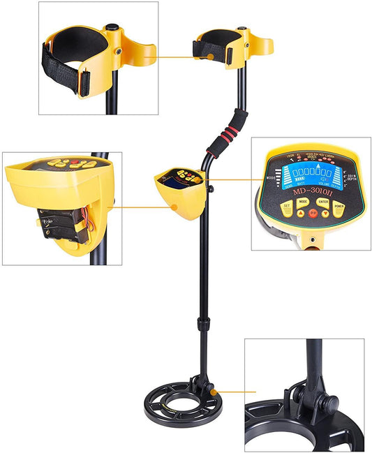 Advanced Gold Finder Metal Detector with LCD Screen - Pexav
