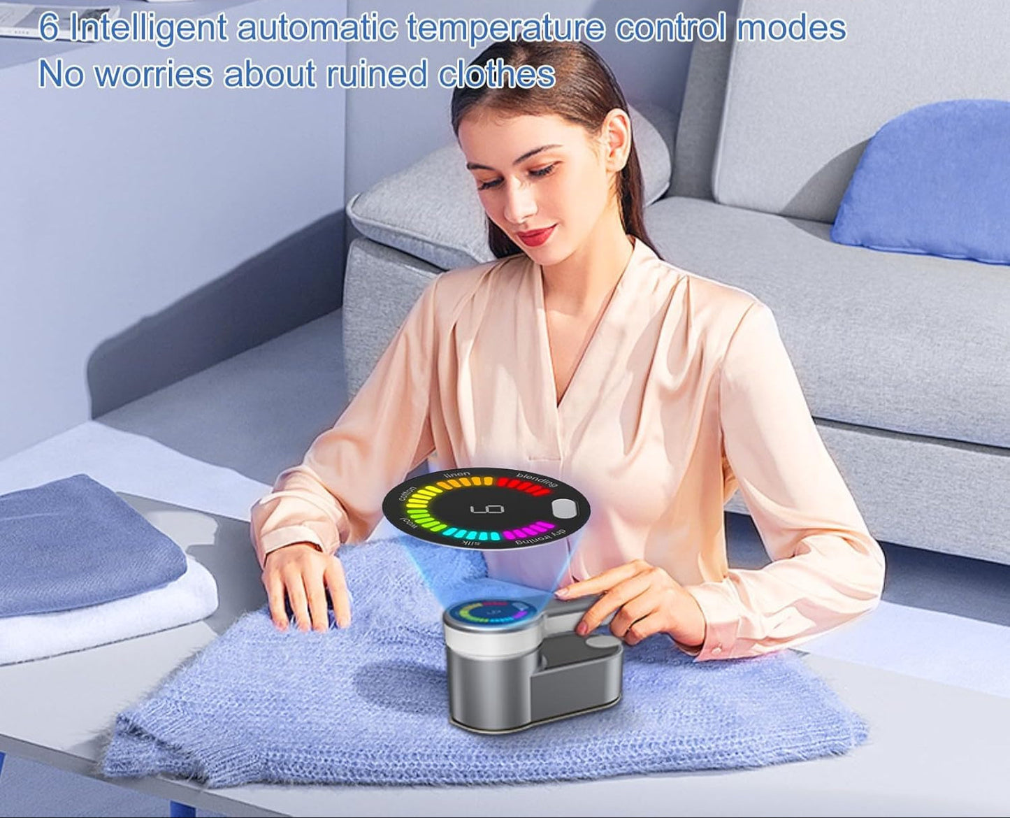 Compact 1200W Travel Steamer Iron with 6 Settings