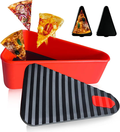 Stackable Pizza Keeper Box with 2 Compartments