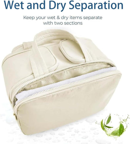 Spacious Water Resistant Travel Makeup Bag