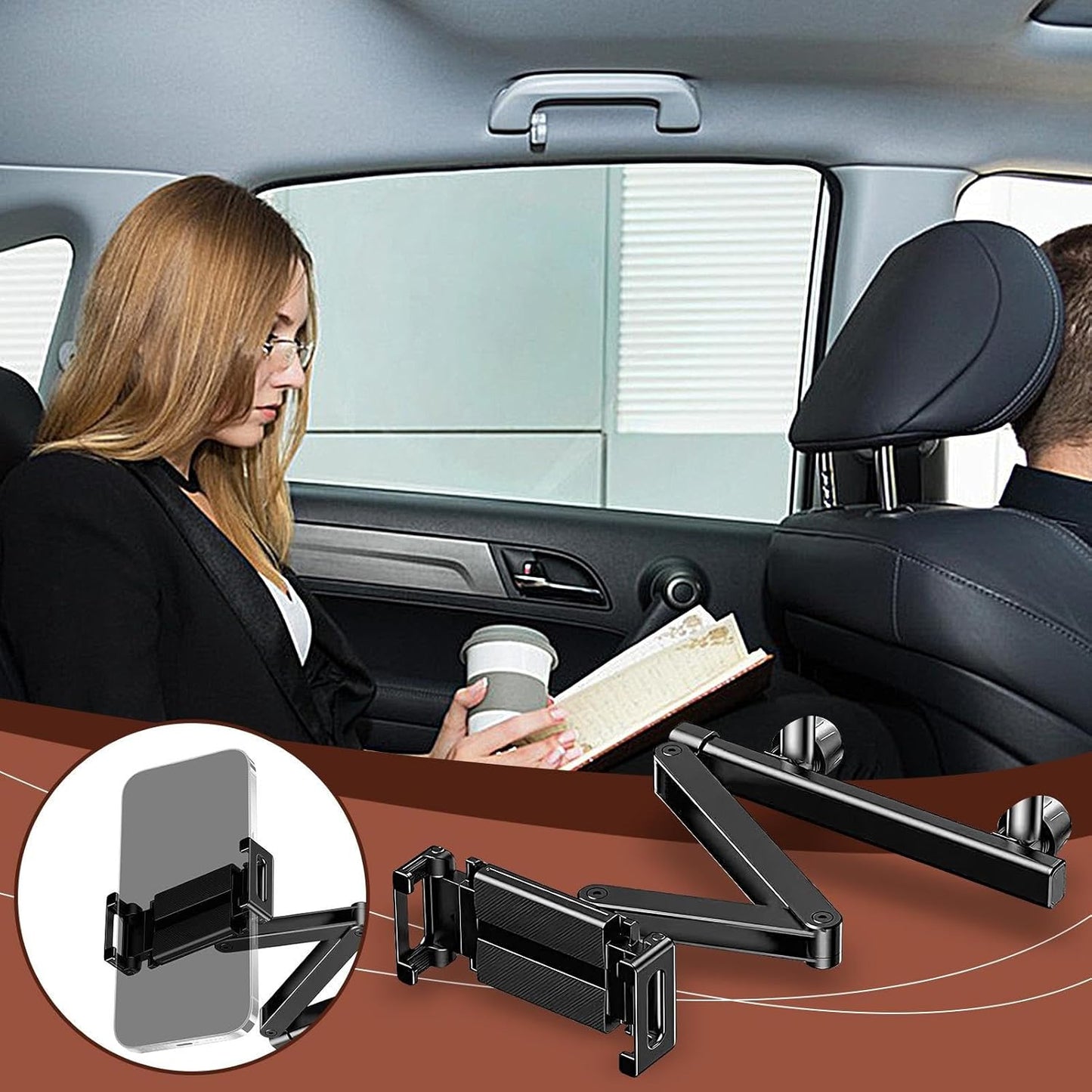 Universal Car Tablet Mount - Adjustable Phone Holder - Pexav