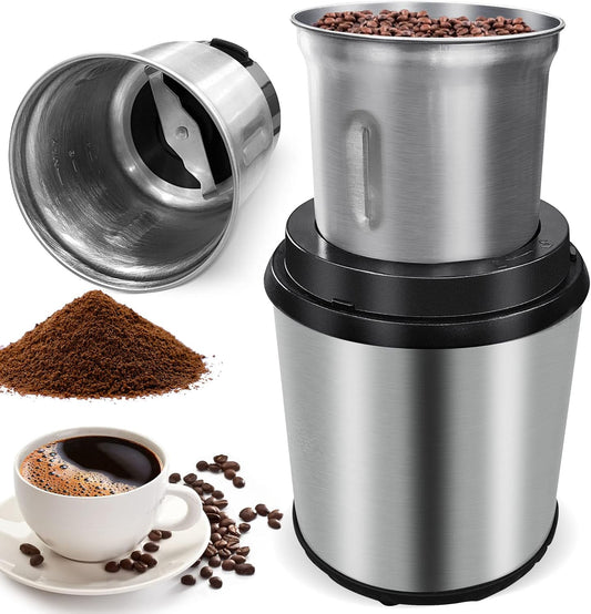 Compact Coffee and Spice Mill with Detachable Container - Pexav