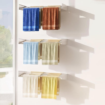 Space-Saving Folding Laundry Rack