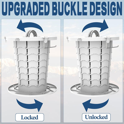 Compact Camping Toilet with Adjustable Seat