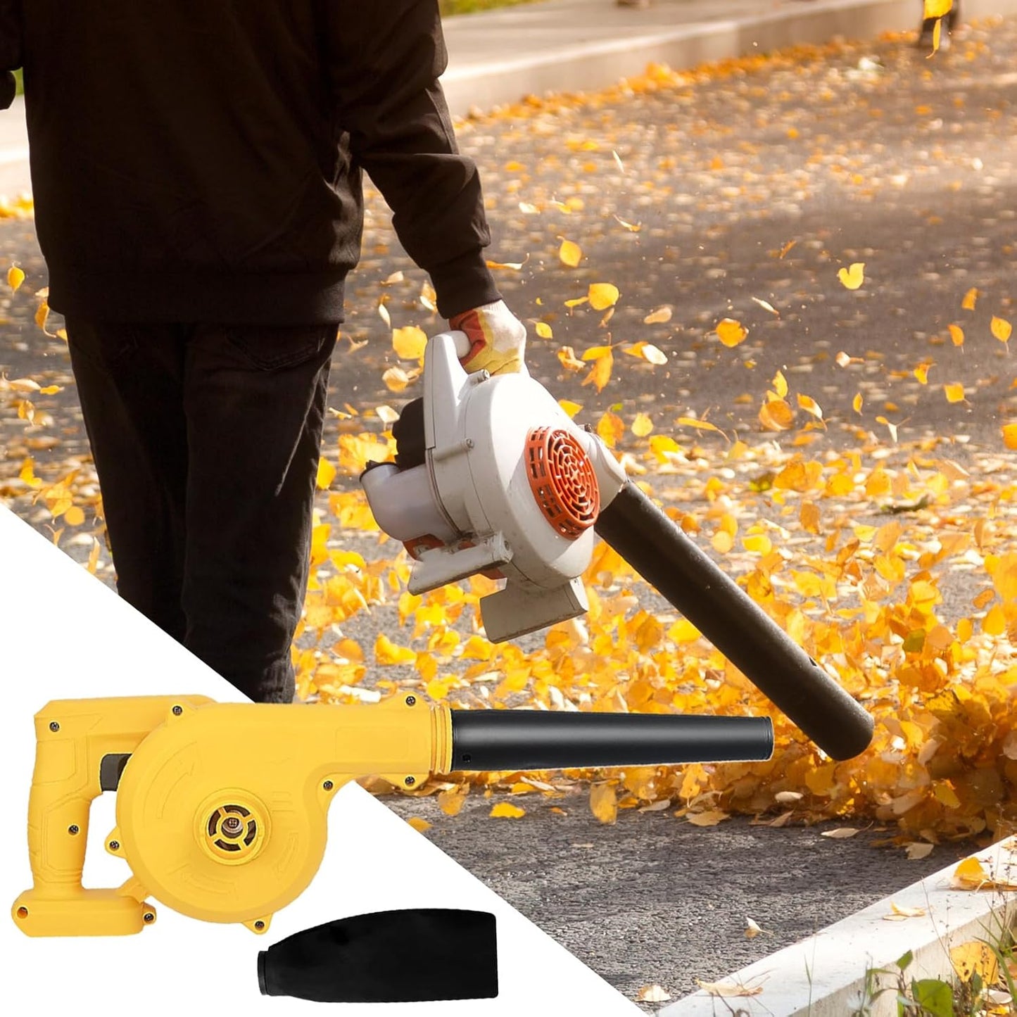 Wireless Yard Blower - Compact Lightweight Handheld Leaf Sweeper