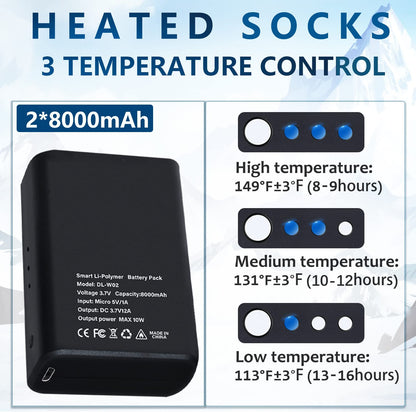 Warm Thermal Rechargeable Heating Socks for Men Women