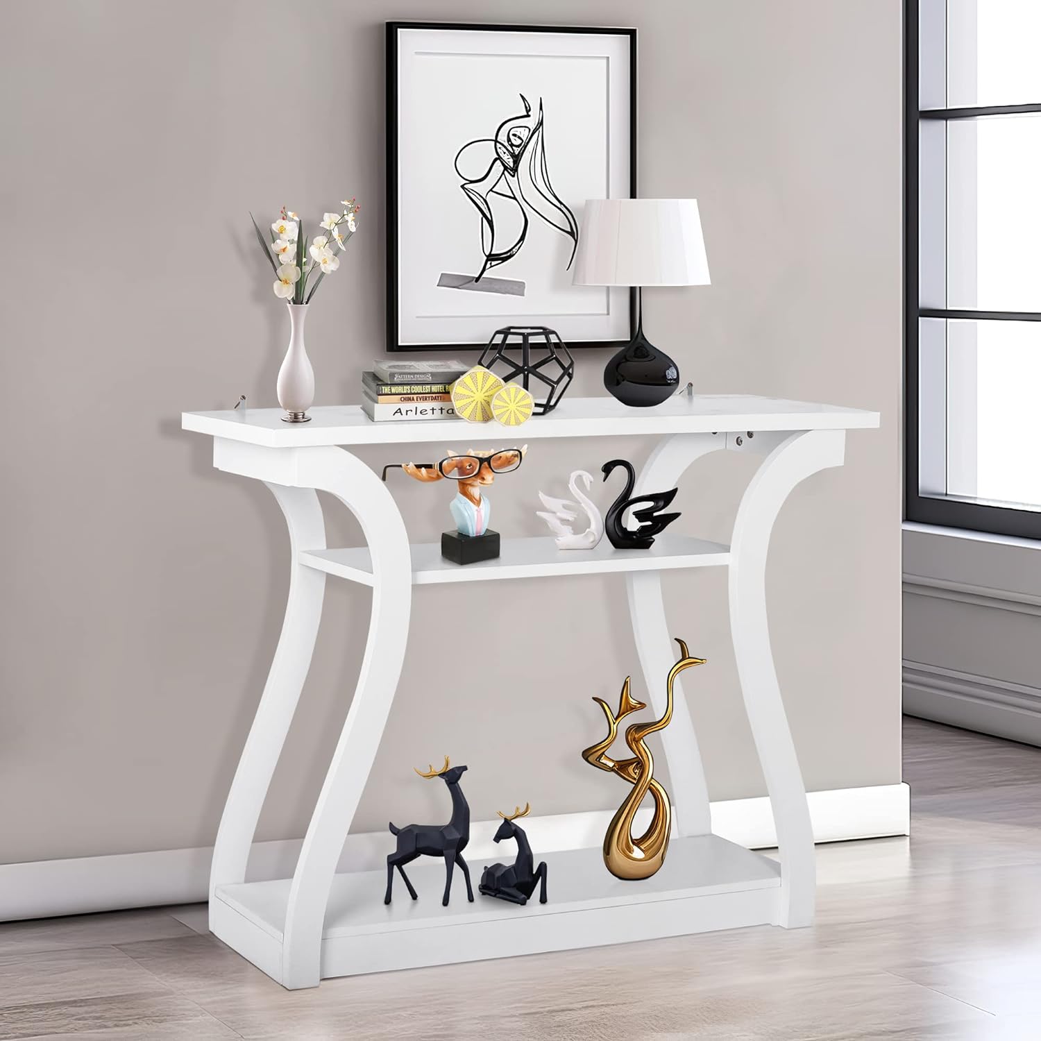 Slim Entryway Table for Living Room and Hall - Pexav
