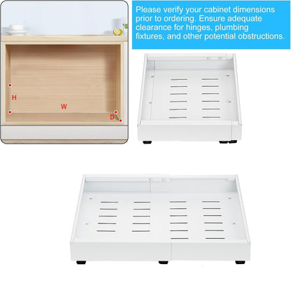 2 Pack Sliding Kitchen Storage Drawers