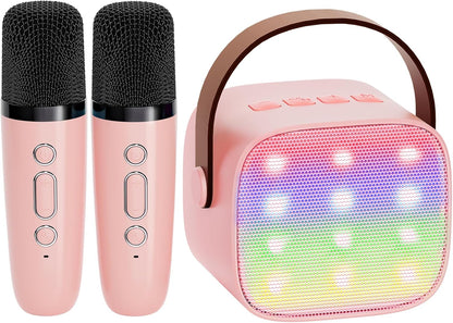 Compact Bluetooth Karaoke System with Microphones