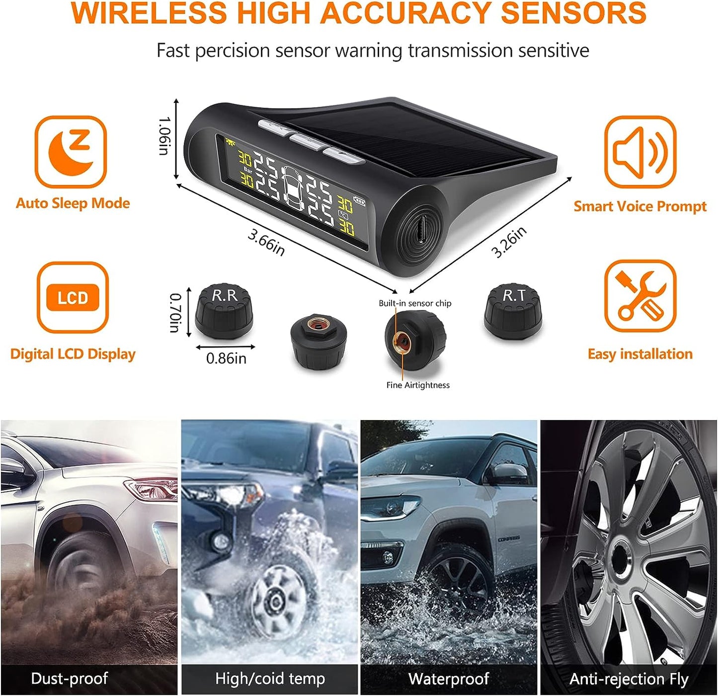 Accurate Car Tire Pressure Alert System