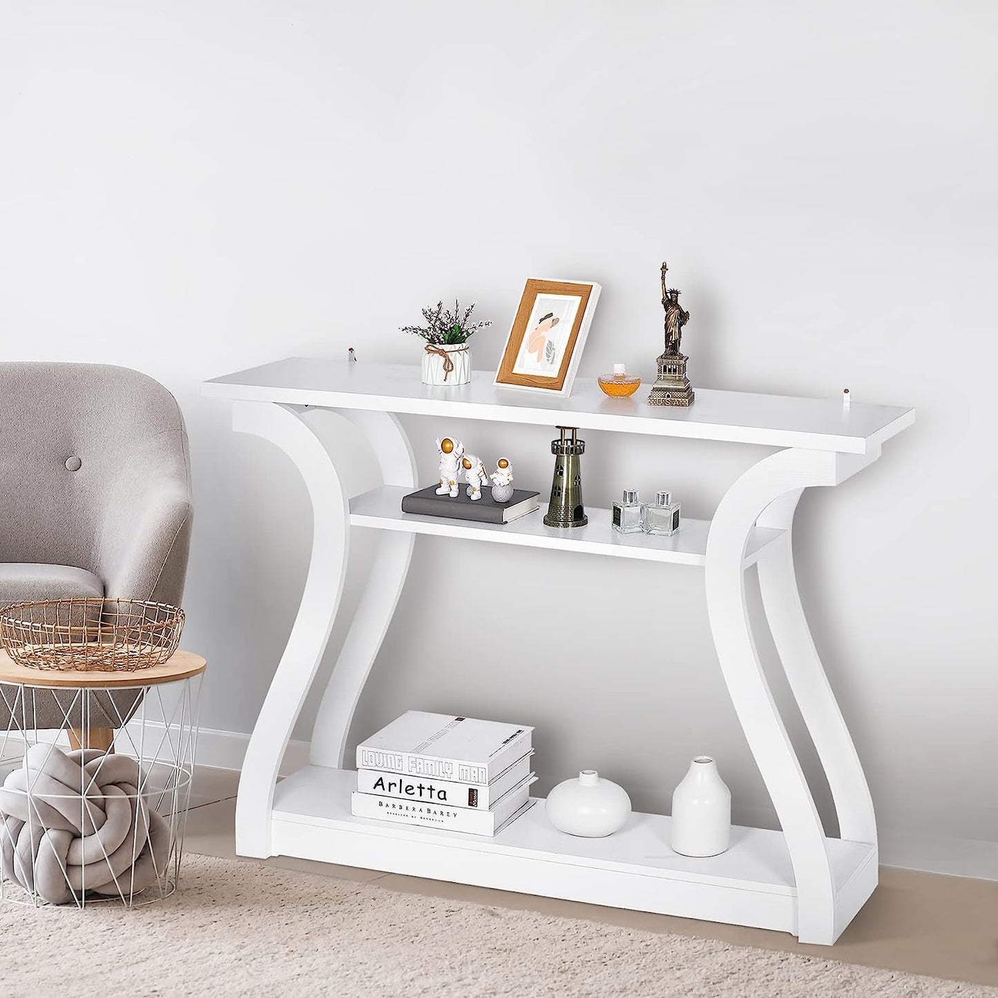Slim Entryway Table for Living Room and Hall