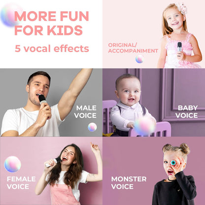 Compact Bluetooth Karaoke System with Microphones