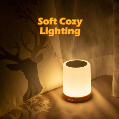 Smart Dimmable Bedside Lamp With Cordless Remote