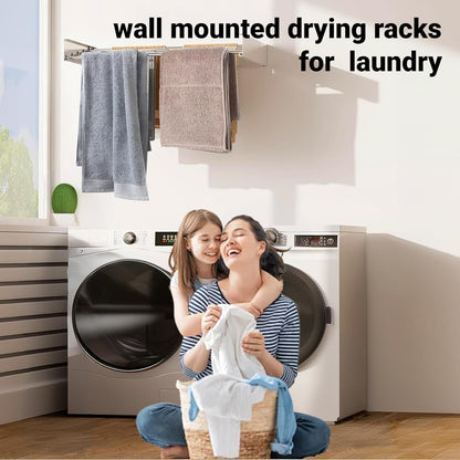 Space-Saving Folding Laundry Rack