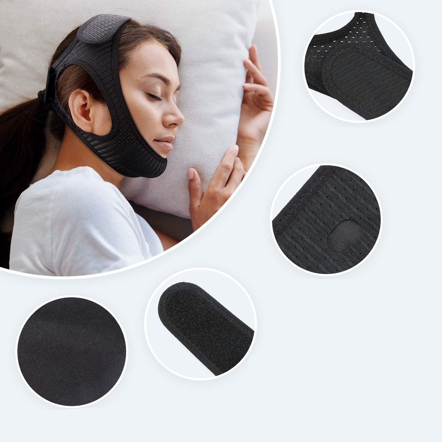 Anti Snore Chin Strap for Restful Sleep