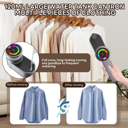 Compact 1200W Travel Steamer Iron with 6 Settings