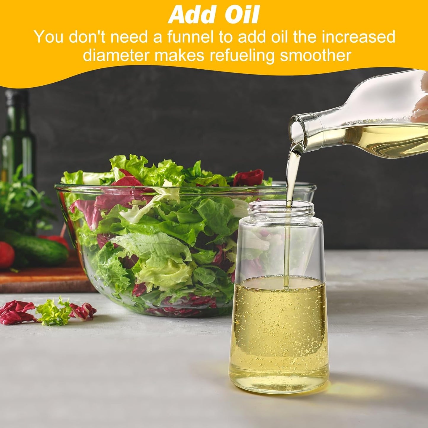 2 Pack Kitchen Oil Spray Bottles