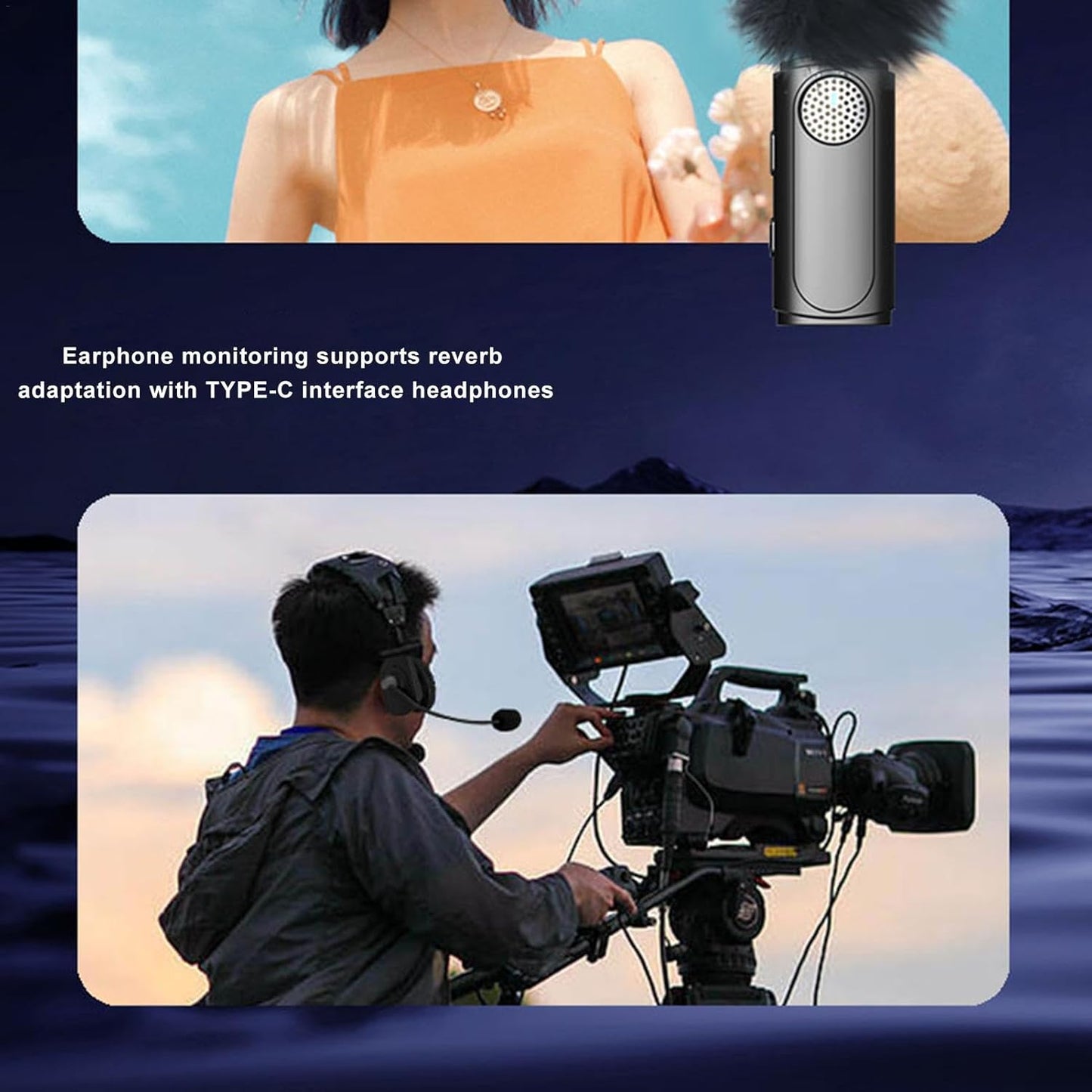 Compact Clip On Wireless Microphone