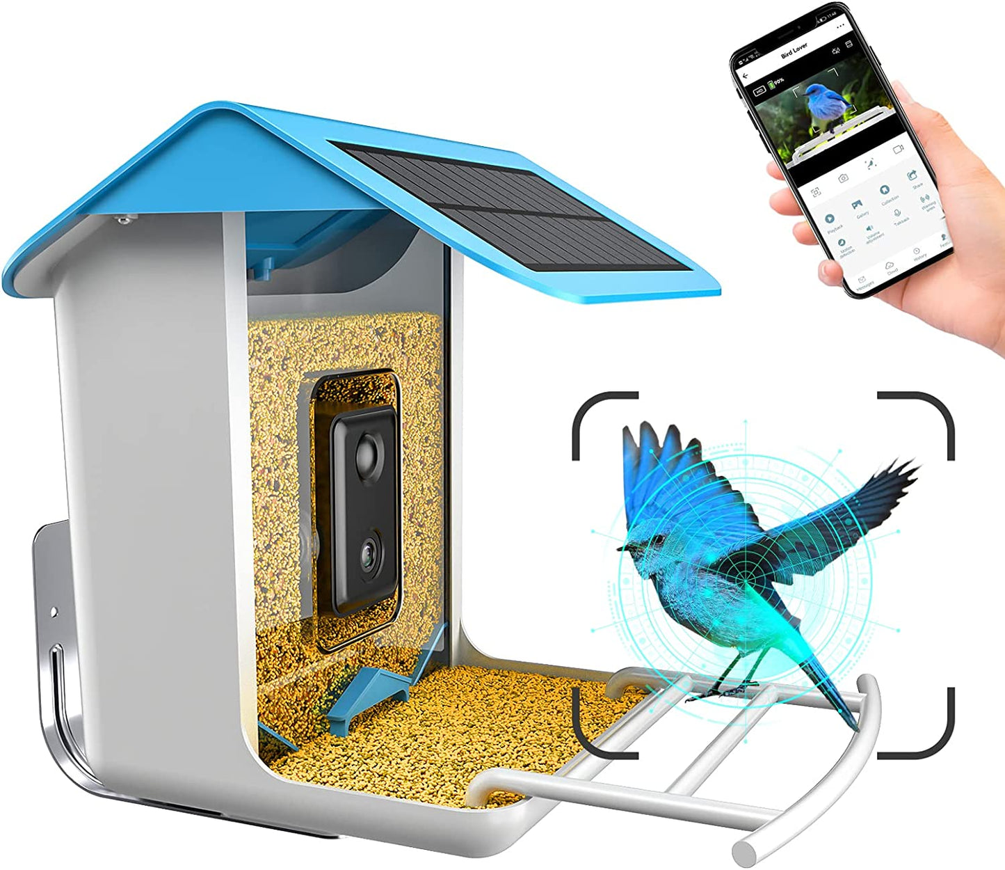 Wireless Smart Bird Feeder Security Camera