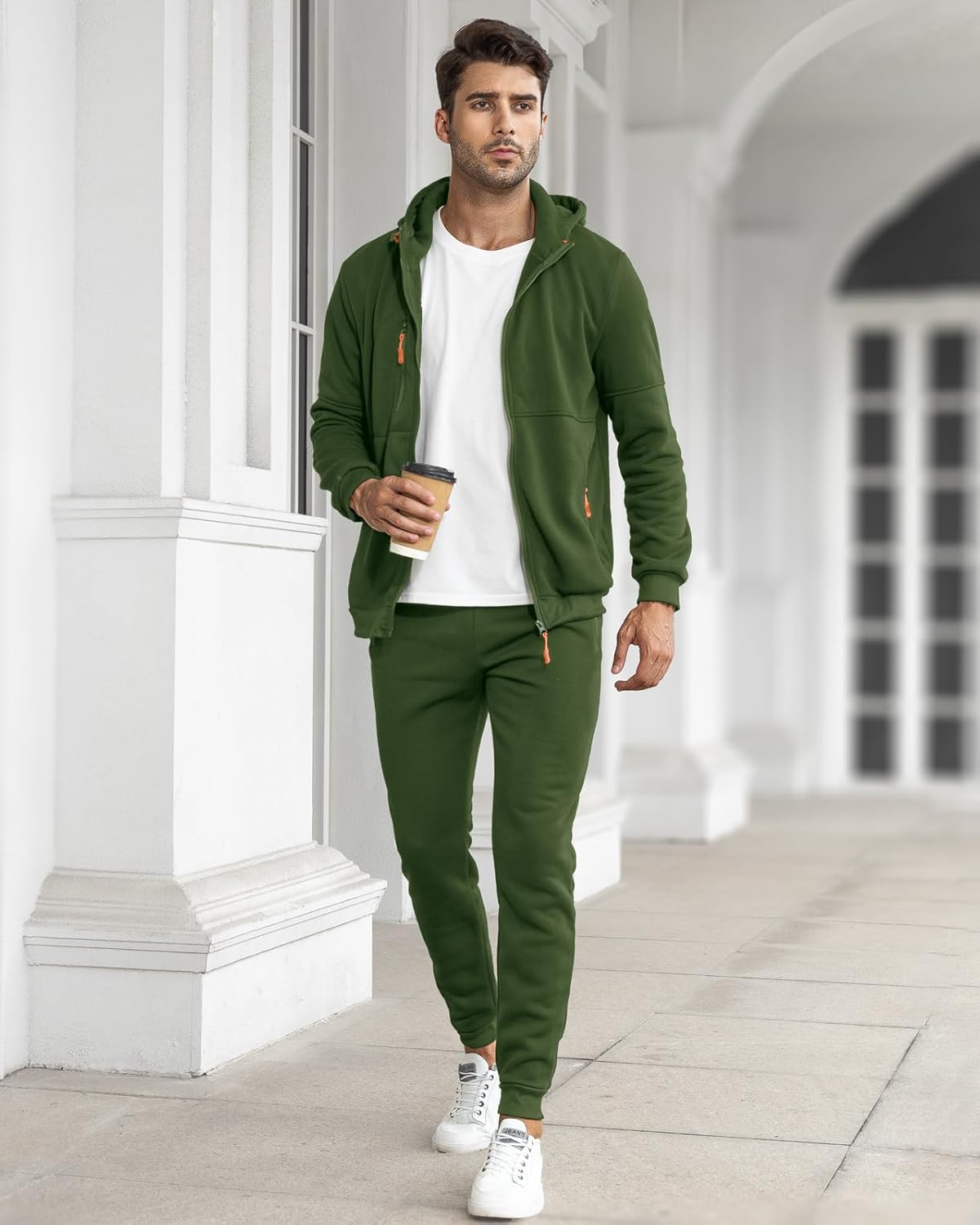 Relaxed Fit Men's Track Suit Set