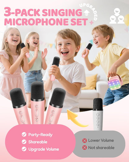 Compact Bluetooth Karaoke System with Microphones